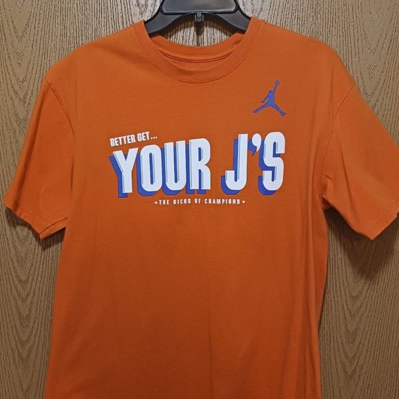 3 Jordan (T-Shirts)-(1 Orange/2 Gray)-(Pre-owned)-(Worn Condition)-(Size L)-$25 - Picture 2 of 9